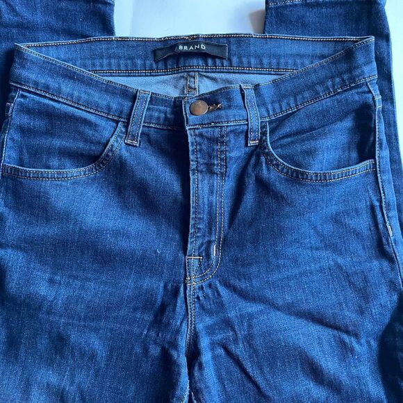 J BRAND | maria dark blue high rise skinny in starless wash 27 - Picture 5 of 11